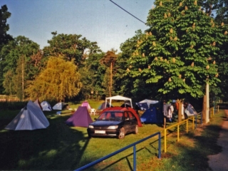 Zelte am Waldbad Pfingsten 99